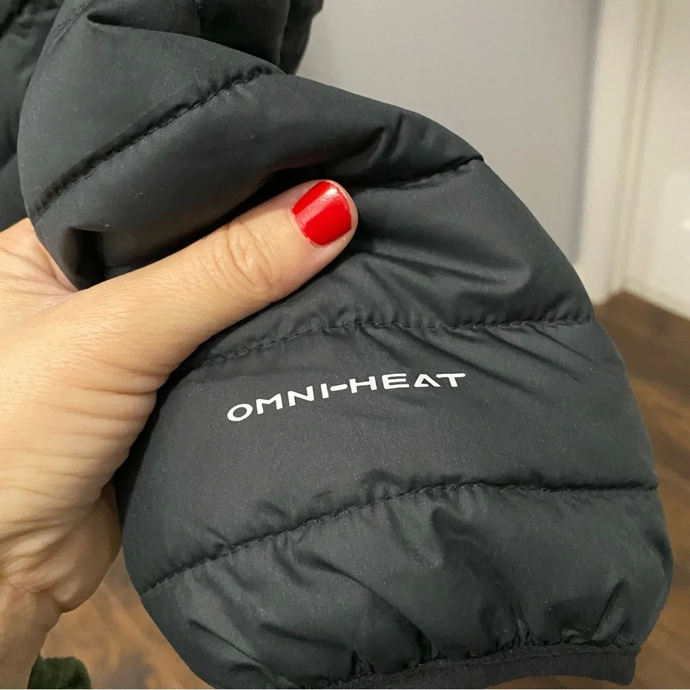 Men’s Columbia Omni-Heat Thermal Down Jacket Puffer Coat Size 3X Black NWOT Flaw - Picture 6 of 12